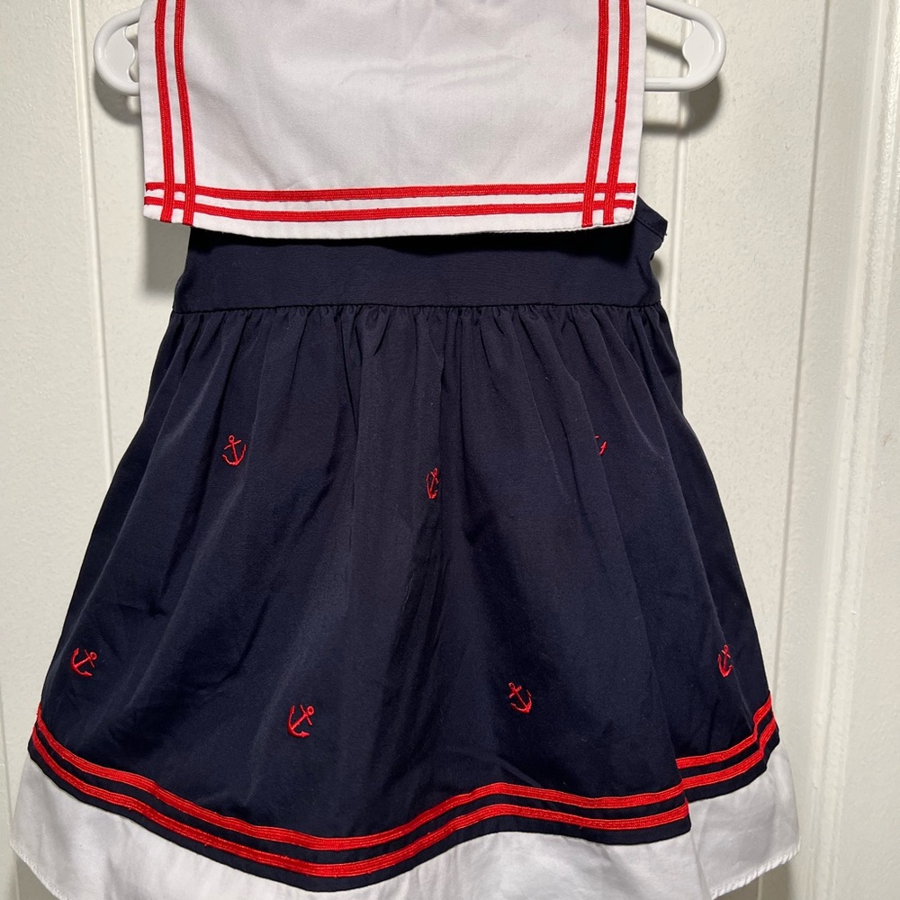 Starting Out Girls 24 Months Sailor Nautical Dress - Picture 3 of 5